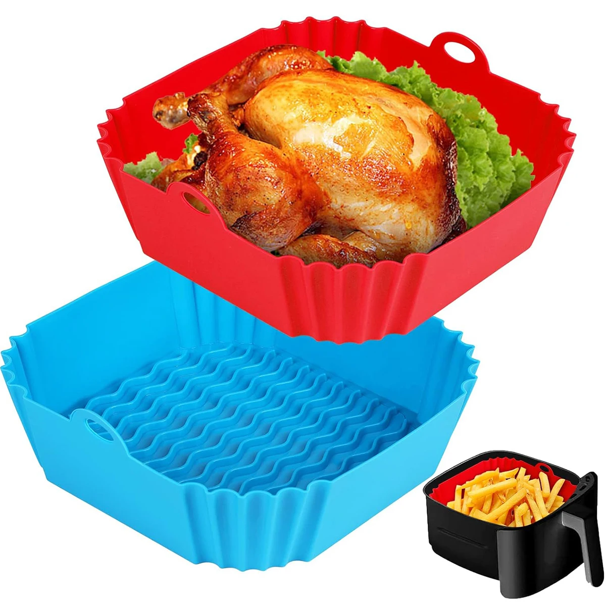 Air Fryer Silicone Pot Liner - Air Fryer Silicone Liners Pot,Airfryer Basket