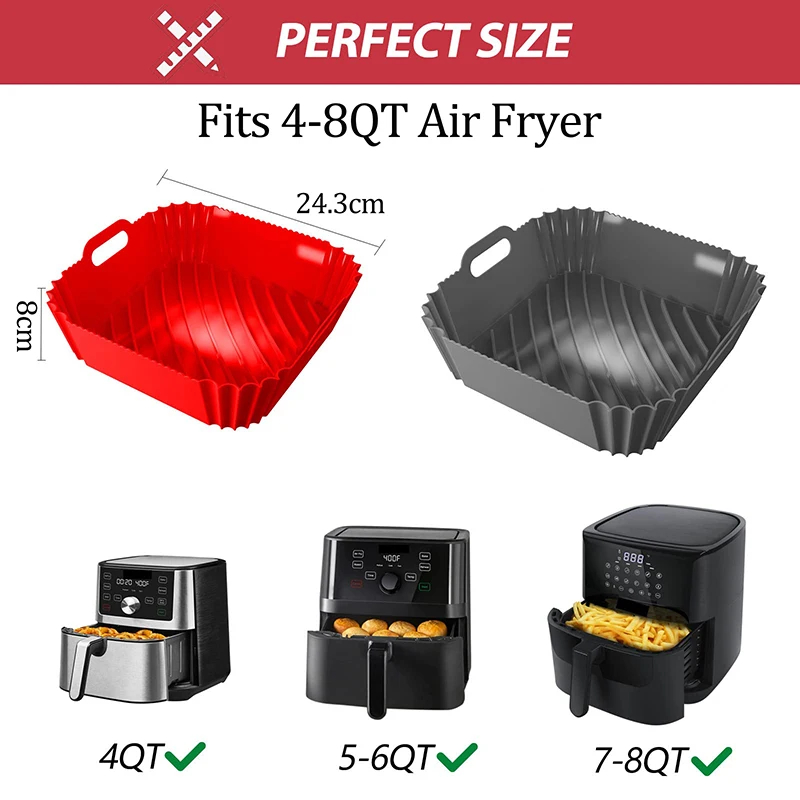 Large Air Fryer Silicone Baske - огляд і ціна Air Fryer Silicone Pot Liner