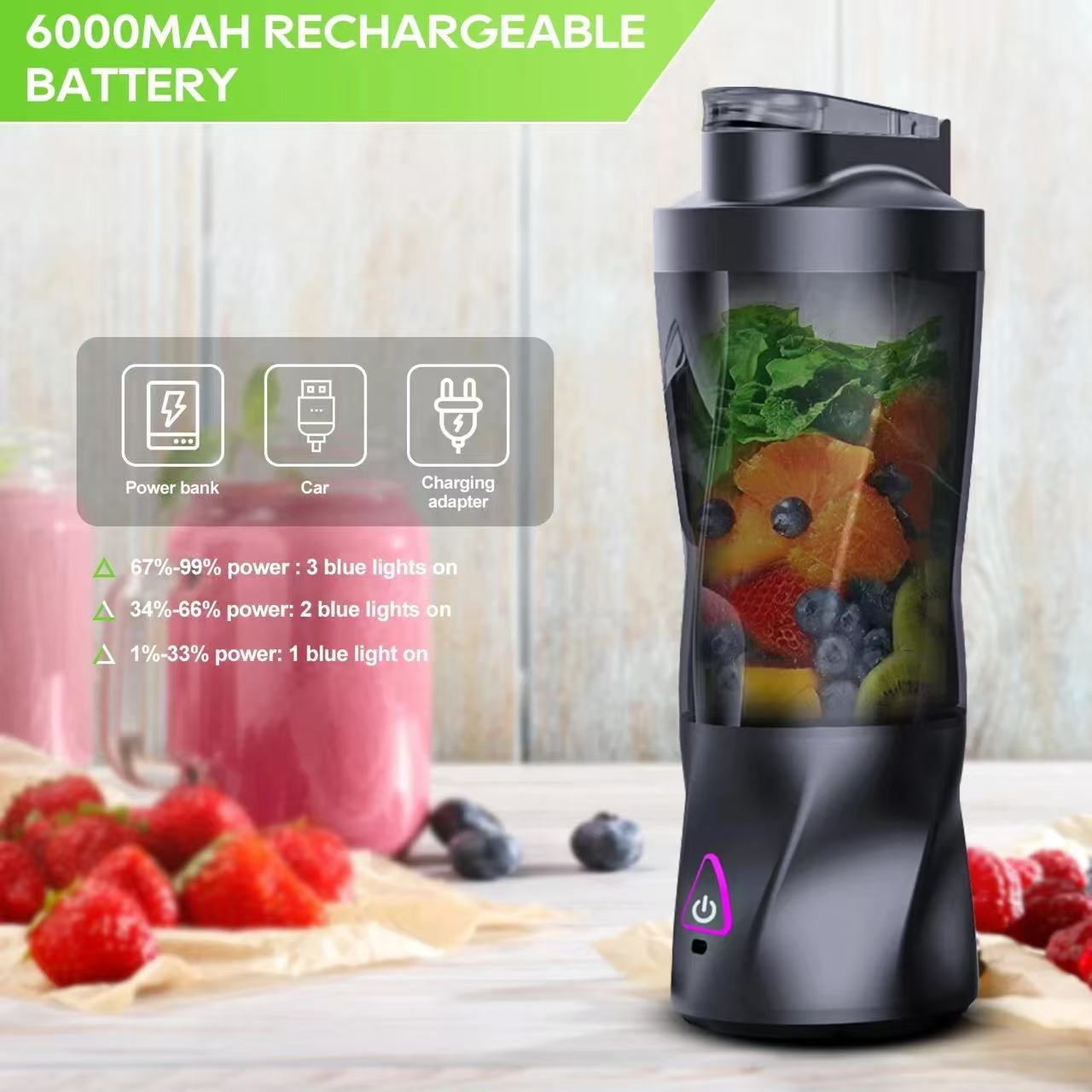 Portable Electric Juicer 700ML - огляд і ціна Portable Blender Usb Rechargeable