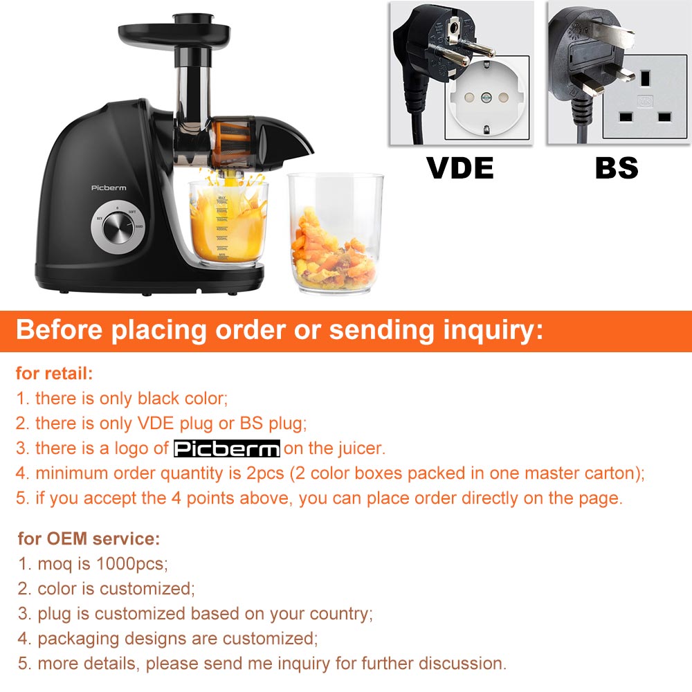 2026-Black Horizontal Slow Jui - огляд і ціна Electric Slow Juicer Cold Press