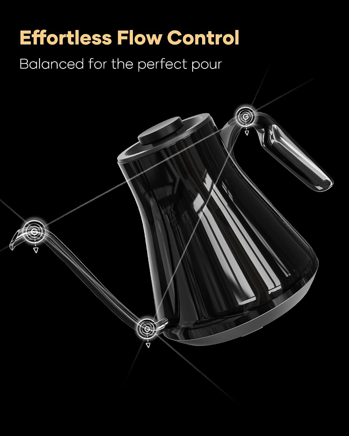 Gooseneck Electric Kettle, ±1° - огляд і ціна Electric Kettle Temperature Control