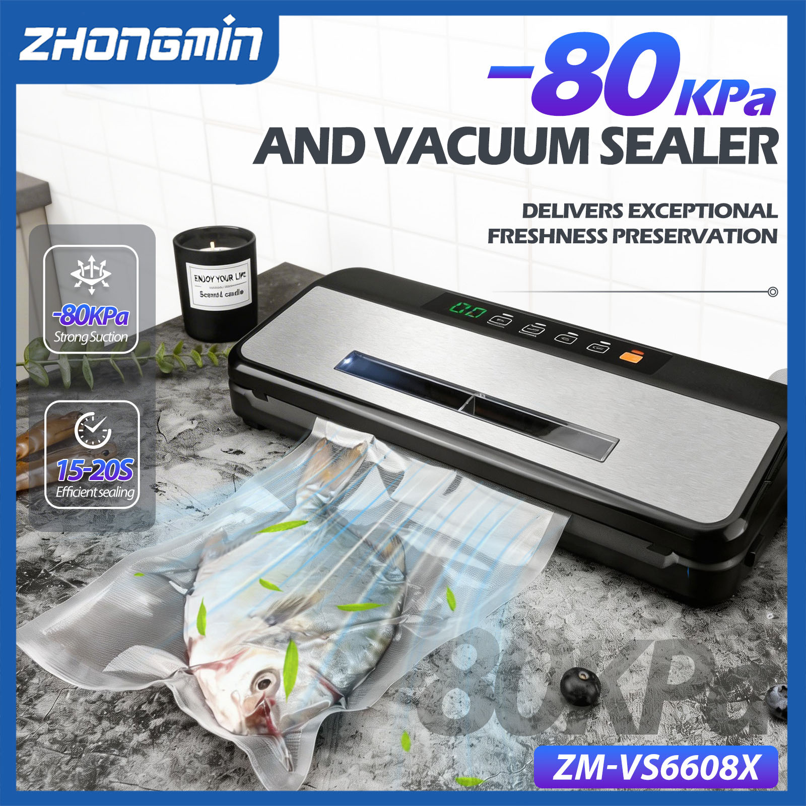 ZHONGMIN Multifunctional Vacuu - огляд і ціна Food Vacuum Sealer Machine