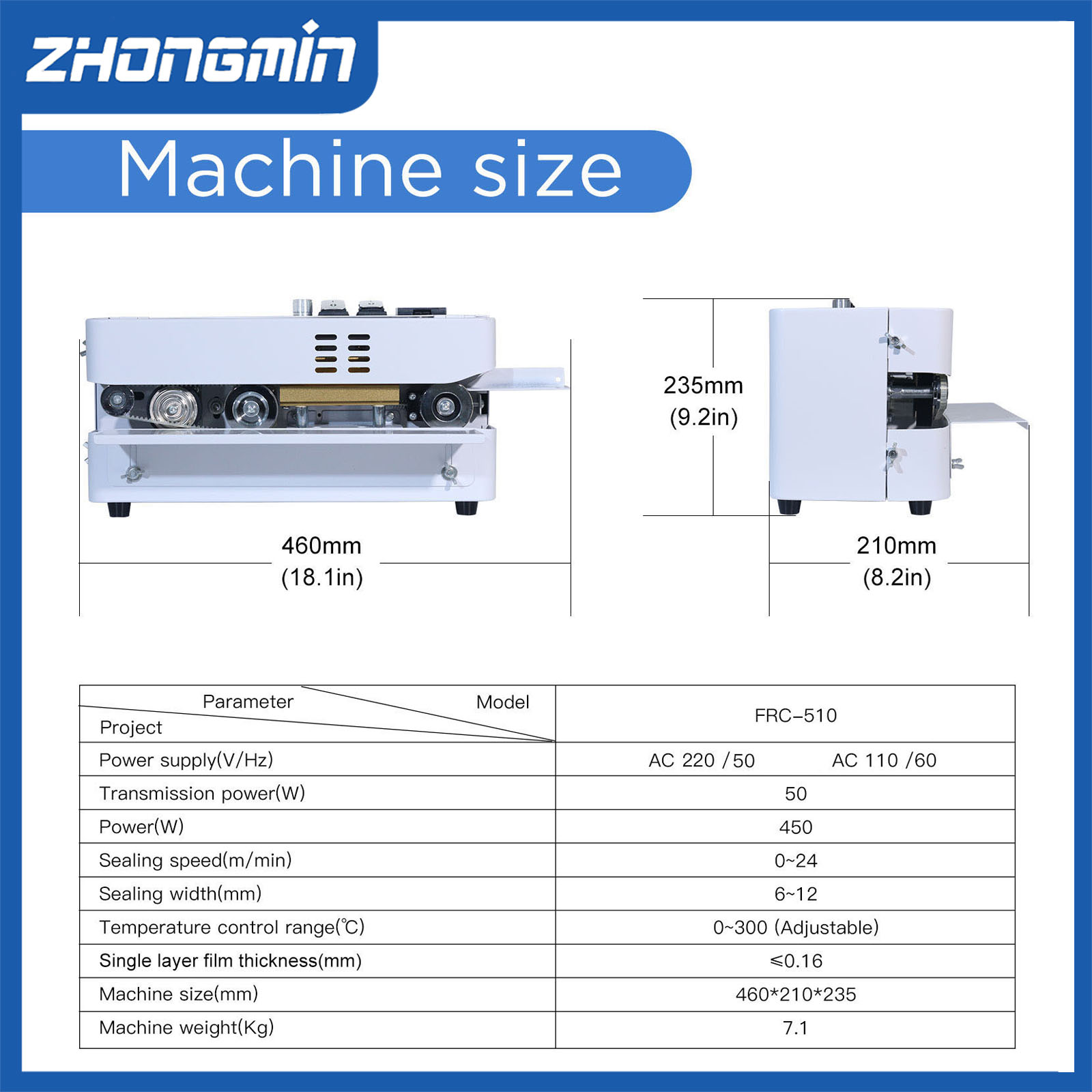 ZHONGMIN Electric Vacuum Seale - огляд і ціна Food Vacuum Sealer Machine