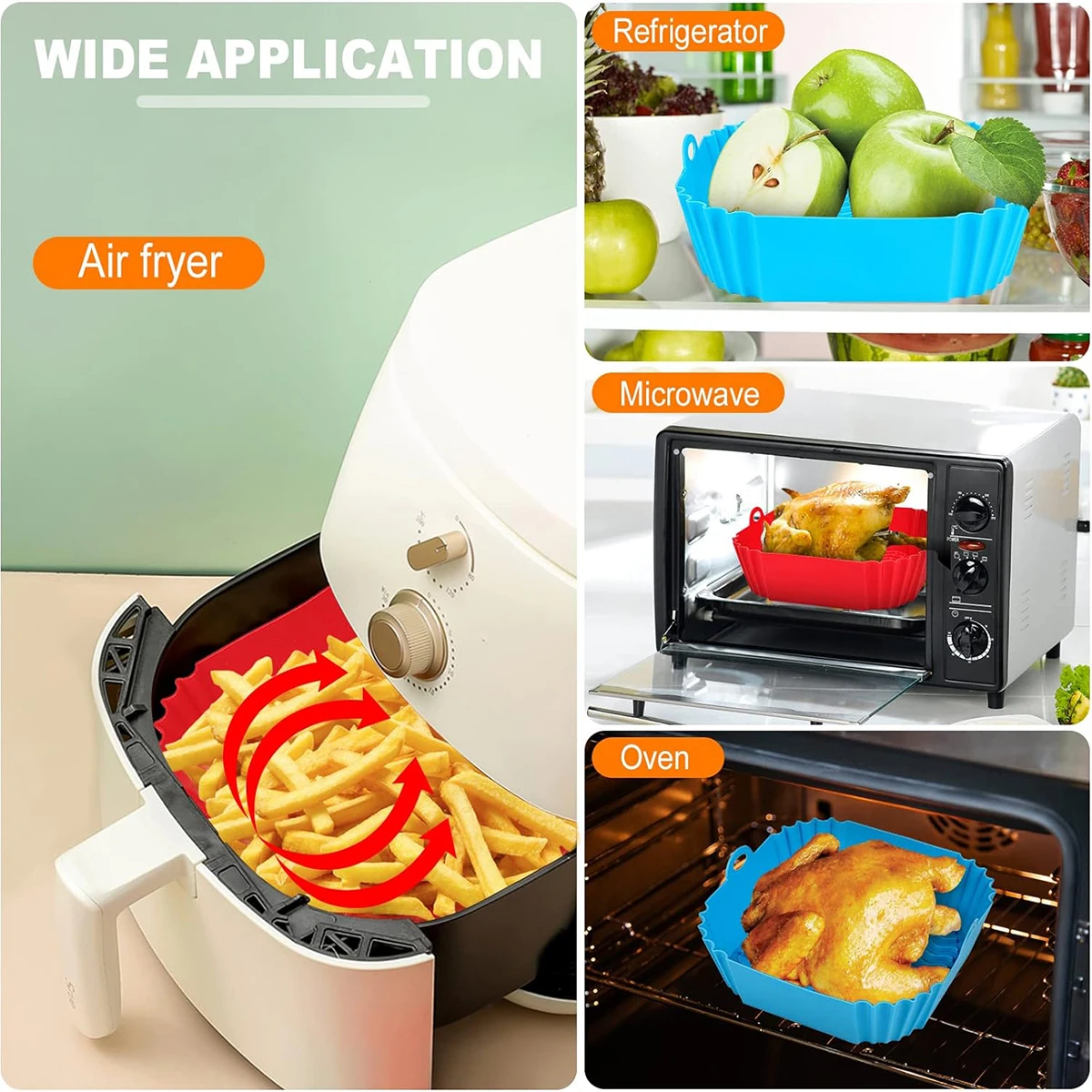 Air Fryer Silicone Liners Pot, - огляд і ціна Air Fryer Silicone Pot Liner