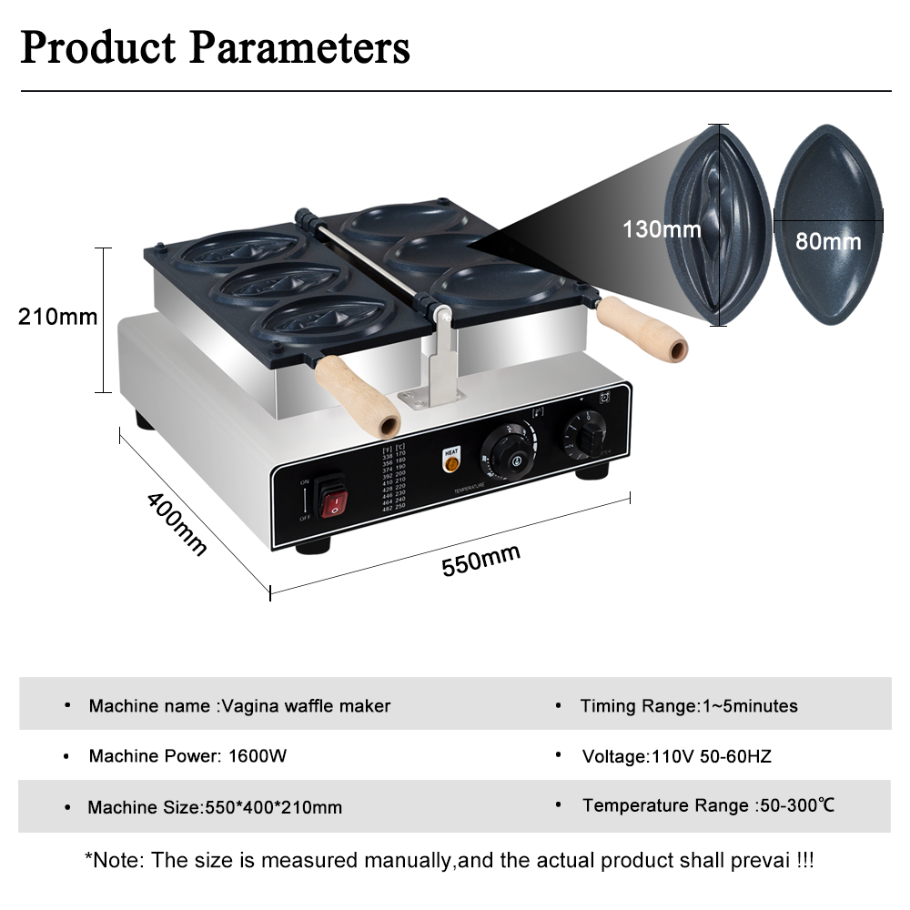 220VCommercial Snack Food Bake - огляд і ціна Mini Waffle Maker Machine