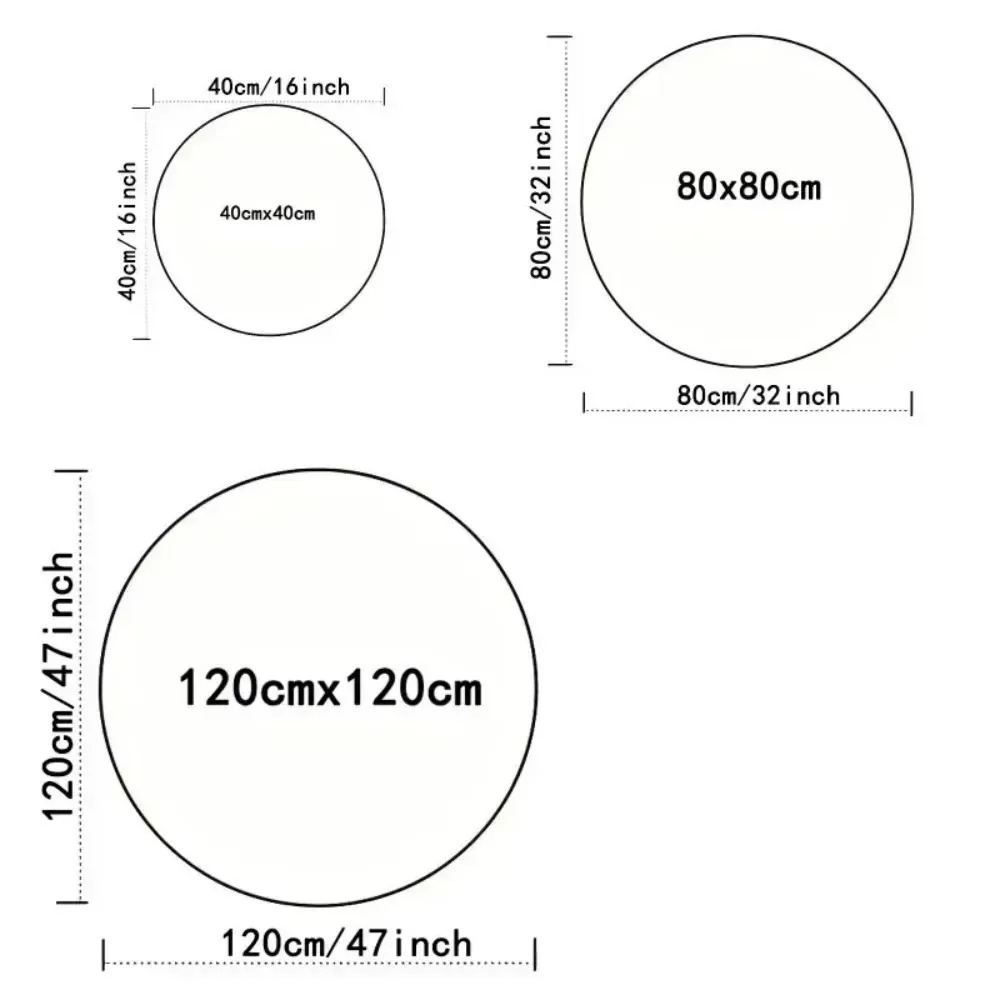 Round Fox Forest Carpet with O - огляд і ціна Home Appliances