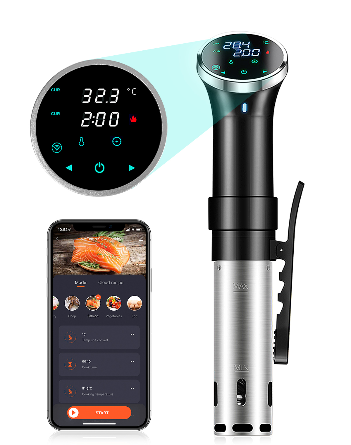 Sous Vide Cooker 1100W Immersi - огляд і ціна Digital Sous Vide Precision Cooker