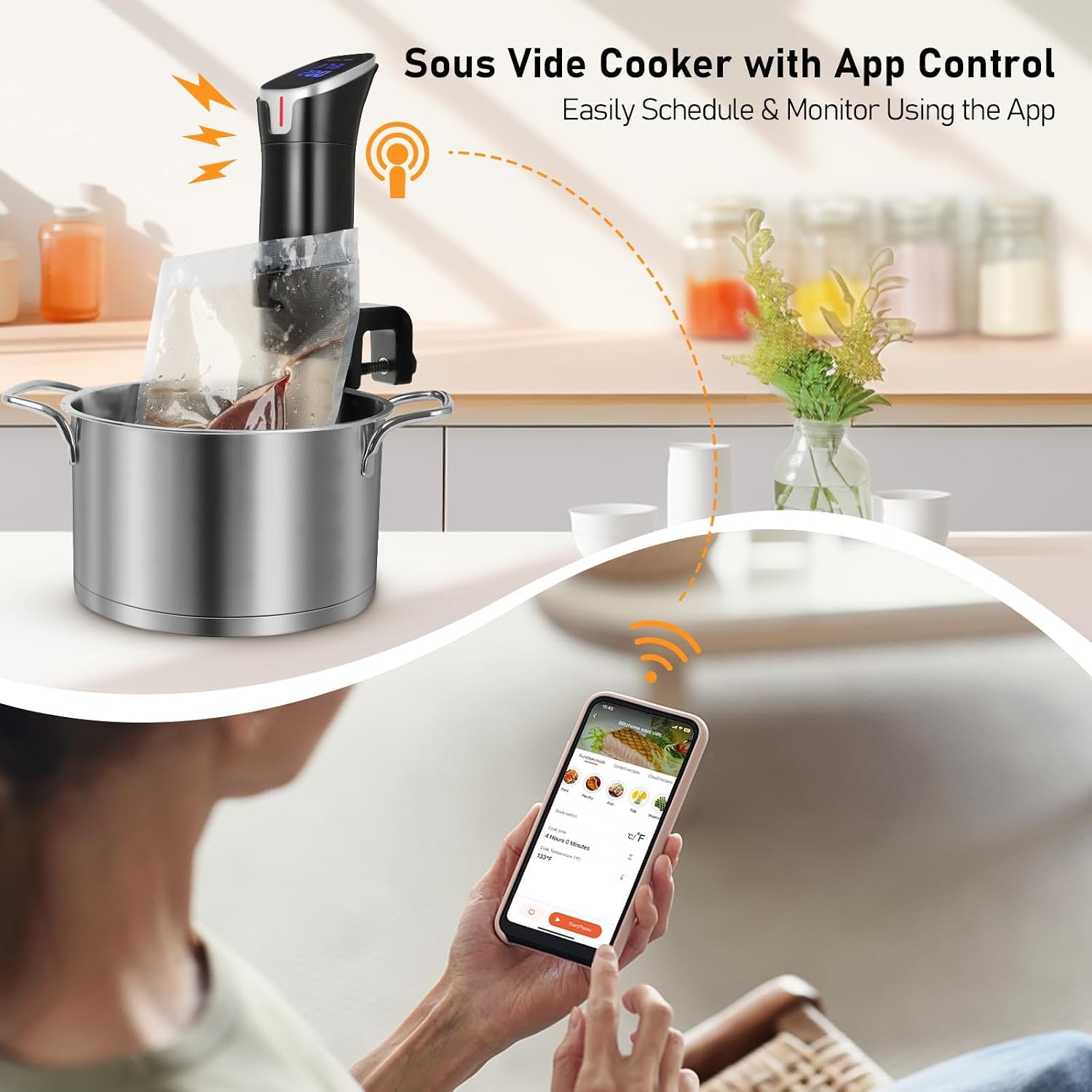 1100W App Controlled Precision - огляд і ціна Digital Sous Vide Precision Cooker