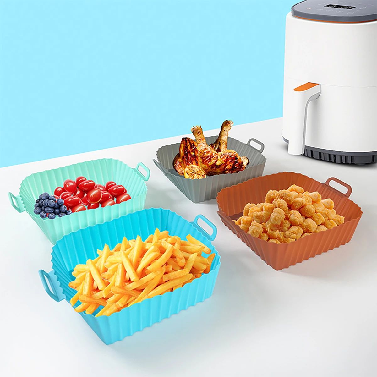 Silicone Fryer Mold Air Fryer  - огляд і ціна Air Fryer Silicone Pot Liner